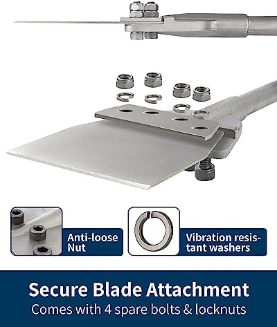 Firecore 6 Inch by 25 Inch SDS Max Floor Scraper Set with Replacement Blade