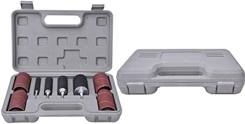 Drum Sanding, Sanding Drum Sleeve Kit Spindle Sander Metal Wood Polishing Tool, Woodworking Abrasive Sleeve Kit Drum Sander for Woodworking