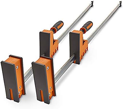 BORA 24" Parallel Clamp Set, 2 Pack of Woodworking Clamps with Rock-Solid, Even Pressure, 571124T