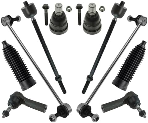 TRQ Front Steering and Suspension Kit Tie Rods Ball Joints Rack Pinion