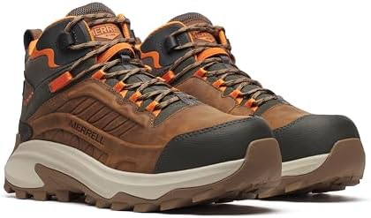 Merrell Mens Dark Taupe Moab Speed 2.0 Mid Composite Toe WPSR Hiker