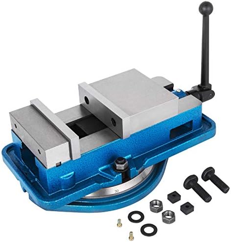 VEVOR 3 Inch Heavy Duty Milling Vise Bench Clamp Vise High Precision Clamping Vise 3 Inch Jaw Width with 360 Degree Swiveling Base CNC Vise