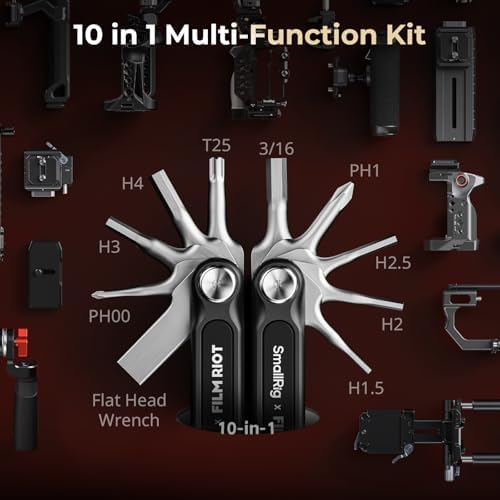 SmallRig x FILM RIOT 10-in-1 Folding Tool Set (Black) - 4375