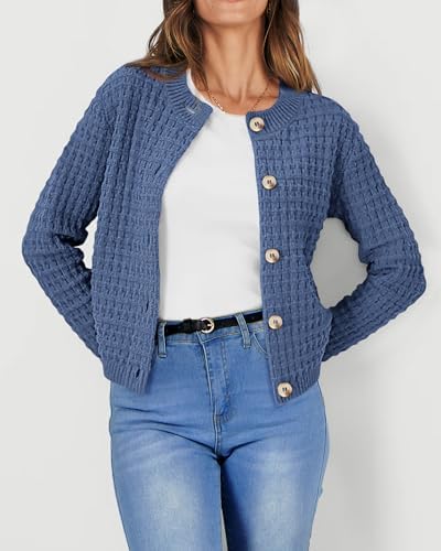 PRETTYGARDEN Women's Fall Lightweight Cardigan Sweaters