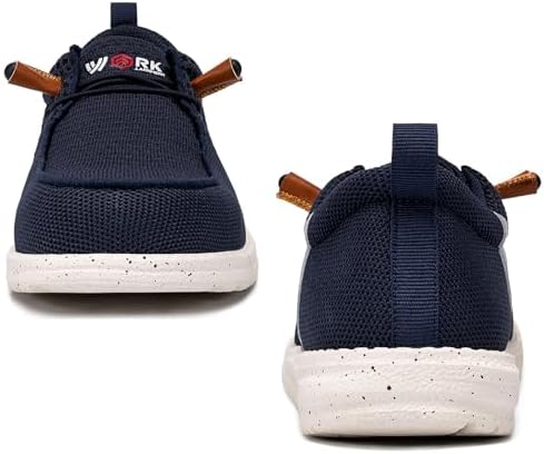 LARNMERN Steel Toe Loafers Women Slip On Work Safety Shoes Walking Sneakers