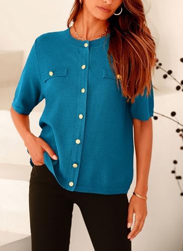 PRETTYGARDEN Women's Summer Casual Button Down Shirts