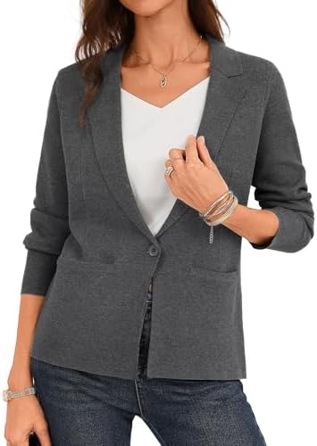 GRACE KARIN Womens Sweater Blazer Jackets Business Casual Work Cardigan