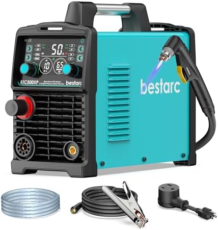 Bestarc Plasma Cutter, [Blow Back Pilot Arc][Large LED][Air Sensor] 50A