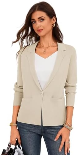 GRACE KARIN Womens Sweater Blazer Jackets Business Casual Work Cardigan