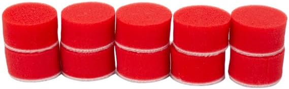 Maxshine 10 Pieces MN01 Mini Polisher and Accessories - 26mm (1”) Red Finishing Pads, Ideal for Precision Car Detailing, Polishing & Buffing Small Areas - Professional Auto Detailing Tools