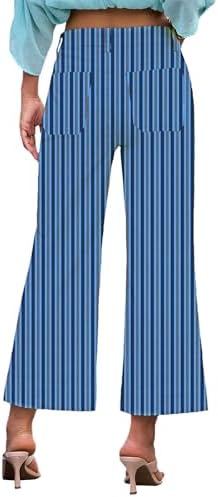 Wide Leg Jeans for Women Trendy High Waisted Flare Jeans Cropped Pants Stretchy Baggy
