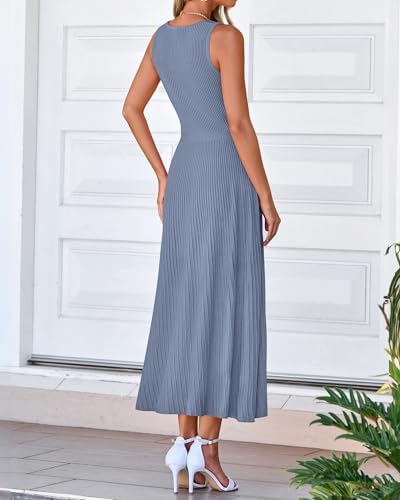 BTFBM Women Midi Bodycon Tank Dress