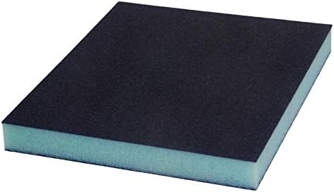 Utoolmart Sanding Sponge Sanding Blocks, 220 Grit Wet Dry Sandpaper Sponge, Washable and Reusable Sand Sponge Kit, for Kitchen Cookware Cleaning and Rust Removal of Rusted Metal, Blue, 12 Pcs