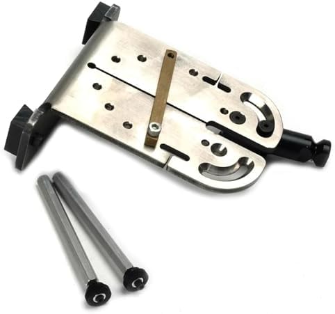 Jewelers Bench Pin Saw Vise, Stainless Steel Table Clamp with Wooden Pin for Jewelry Making, Sawing, and Filing