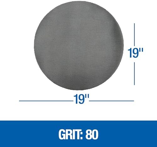 Mercer Industries - 446080 Floor Sanding Screen Disc, 10 Pack, 19", Grit 100 Grit 80