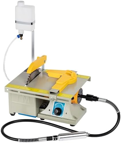 Lapidary Wet Saw with 100 cm Flexible Shaft 110V for Rock Cutting