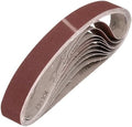 HARFINGTON 2 x 28 Inch Sanding Belts, 9 Pcs 120 Grit Aluminum Oxide Abrasive Belt Sander File Belt for Woodworking, Metal Polishing, Knife Sharpener
