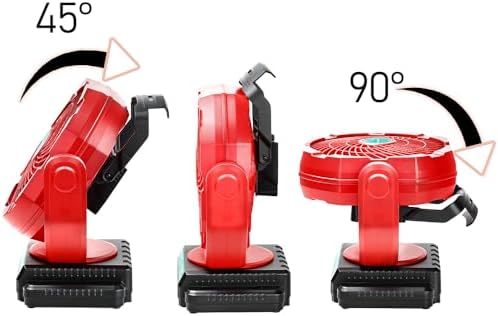 Oscillating Fan Compatible with Milwaukee M18 18V Battery(Tool Only)