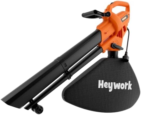 3-in-1 Leaf Vacuum Mulcher, 450 CFM Corded Blower
