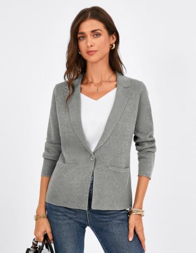 GRACE KARIN Womens Sweater Blazer Jackets Business Casual Work Cardigan