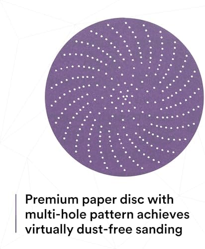 3M Xtract Cubitron II Paper Disc, 732U, 80+ C-weight, 5 in x NH, Die 500LG