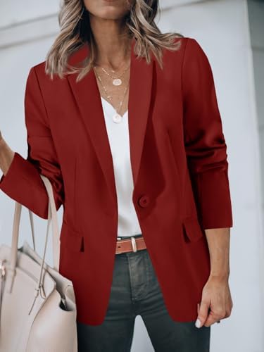 Cicy Bell Womens Casual Blazers Long Sleeve Work Office Suit Jackets Blazer