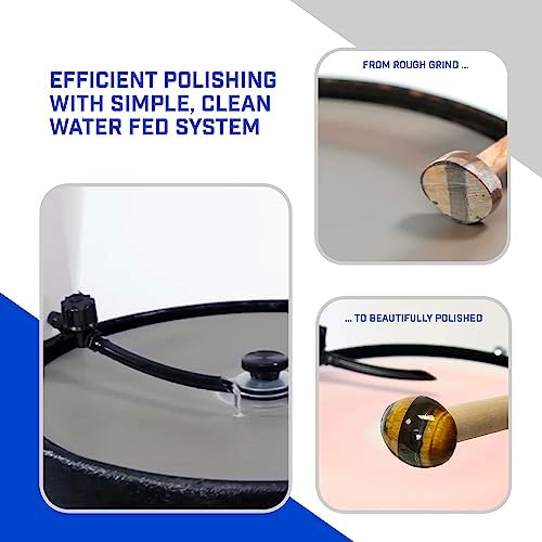 Hi-Tech Diamond 8" All-U-Need Lapidary Machine, Rock Polishing Kit