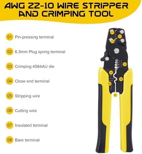 3588 Pcs Heat Shrink Wire Connectors with 350W Heat Gun & Wire Stripper Crimper