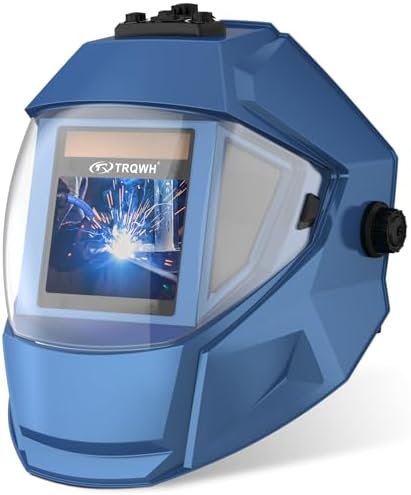 TRQWH Panoramic View Welding Helmet Auto Darkening Welding Hood