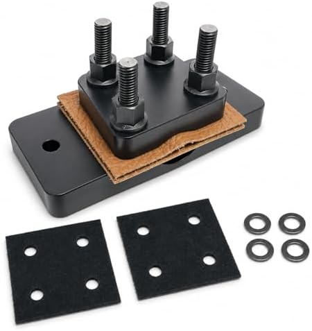 Heavy Duty Barrel Vise Tool, Aluminum Barrel Clamp with Leather Inserts, Non-Marring Bench Vise Clamp, Fits 0.67" to 1.375" Outside Diameter