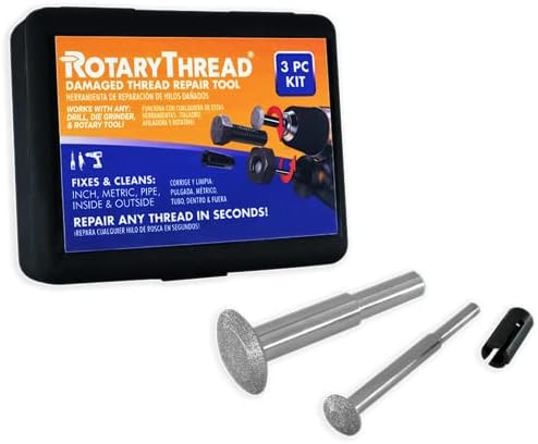 Repair Kits - Faster & Easier to Chase, Restore & Clean Internal or External Threads, All in One Universal Thread Files Set, Inch, Metric, Grooves, Glands, Acme, Buttress Thread