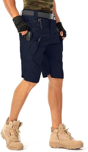 Mens Work Shorts Cargo Tactical Outdoor Wear Resistant Hiking Tool Shorts