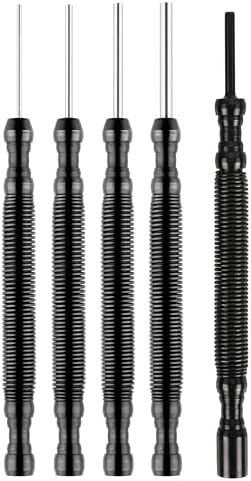 HIT Tool - Spring Punch Pin Set - Four Tip Sizes - Steel