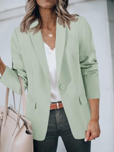 Cicy Bell Womens Casual Blazers Long Sleeve Work Office Suit Jackets Blazer
