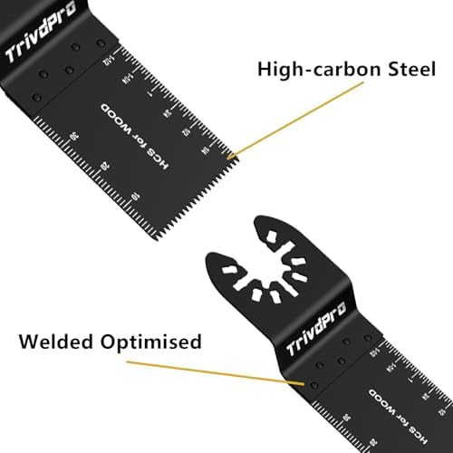 TrivdPro 200PCS Oscillating Saw Blades, Multitool Blades for Wood Plastics