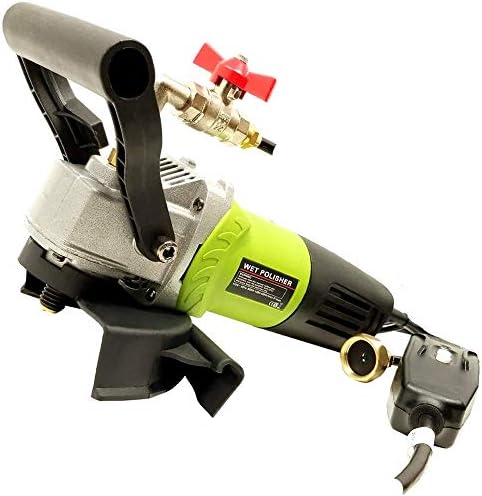 SPW104A Concrete Countertop Wet Polisher Grinder Sander Variable Speed with 4'' Diamond Polishing Pads - A Granite Stone Concrete Polishing Fabrication Tools Kit