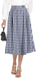 Casly Lamiit A-Line Midi Skirts for Women Business Skirt