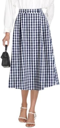Casly Lamiit A-Line Midi Skirts for Women Business Skirt
