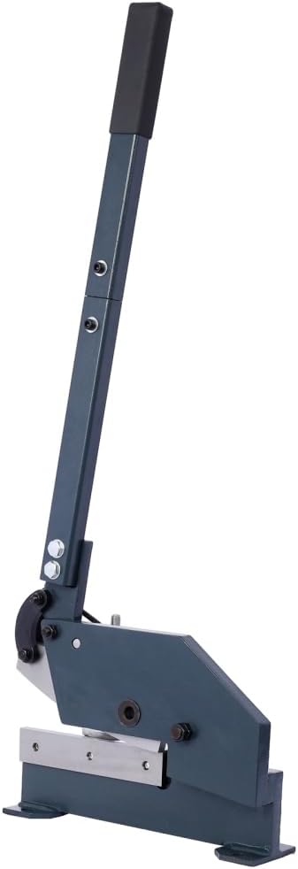 Metal Shears, Heavy-Duty Sheet Metal Cutter for Industrial Use, Hand Plate Shear, High Carbon Steel Blade, Effortless Cutting, Shrinker Stretcher Compatible, Workbench Mountable (8-Inch)