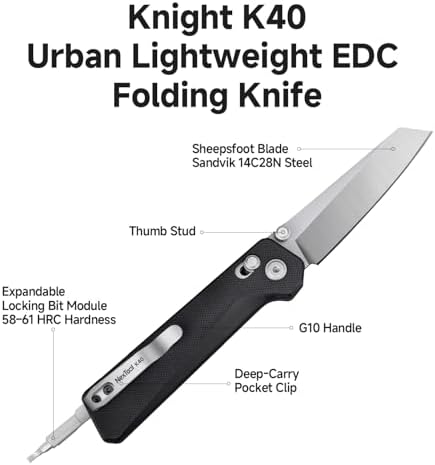 NEXTOOL Knight K40 EDC Multitool Pocket Knife (3'' Blade)