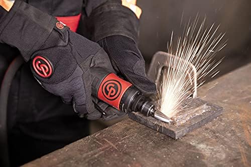 Chicago Pneumatic CP7411K Kit - Air Die Grinder Tool, Welder, Woodworking, Automotive Car Detailing, Stainless Steel Polisher, Heavy Duty, Straight, 1/4 Inch (6 mm), 0.56 HP / 420 W - 22000 RPM