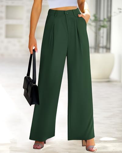 BTFBM Fall High Waisted Business Casual Palazzo Pants for Women Dressy 2026
