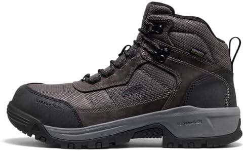 KEEN Utility Men's Skokie Hiker Style Mid Height Composite Toe 90 Degree Waterproof Work Boots