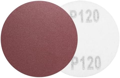HARFINGTON 5 Pcs 2 Inch Sanding Discs 120 Grit Red Aluminum Oxide