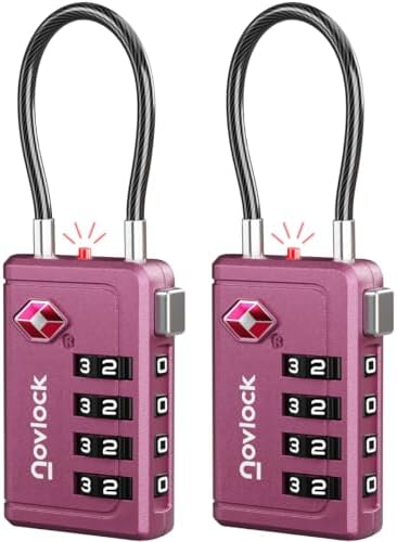 TSA Approved Luggage Locks, Travel Locks with Inspection Indicator