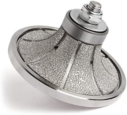 Z-LION B25 1" Diamond Hand Profile Wheel Router Bit Half Profiler Wheel for Granite Concrete Marble Edge with 5/8"-11 Thread