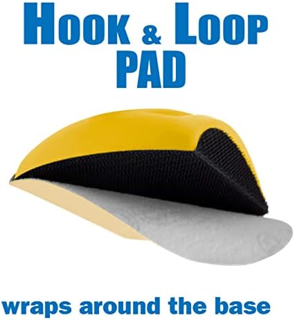 5 Inch Sanding Mouse Hook and Loop Sanding Block for use with Sanding Discs