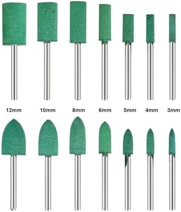 100pcs Abrasive Rubber Mounted Points 3mm Shank， Grinding Polishing Buffing Wheel Burr Electric Grinder， Compatibie for Dremel Rotary Tools(5mm(Cylinder))
