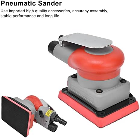 Surfprep Sander, Alloy Steel Air Squares Air Sander，75x100mm Sanding Machine for Wood, Composites, Metal, Car Beauty