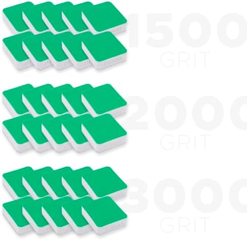 TGR Mini Hand Sanding Blocks for Denibbing PDR - 35 pcs (1500, 2000, 2500, 3000 grit)